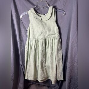 H&M Pale Mint Sleeveless Dress with Peter Pan Collar EPC